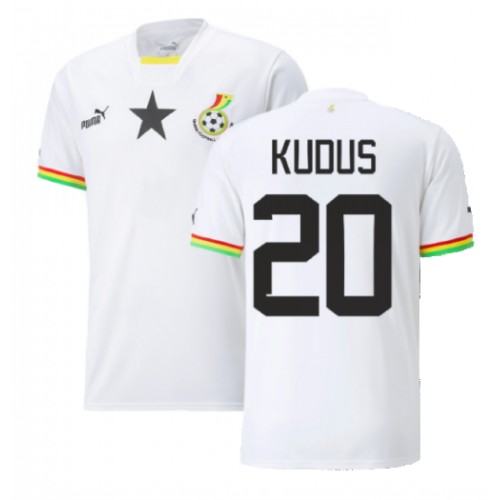 Maillot de foot Ghana Mohammed Kudus #20 Domicile Monde 2022 Manches Courte